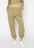 Essential French Terry Sweatpants In Olive