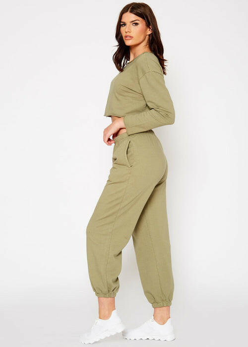 Essential French Terry Sweatpants In Olive