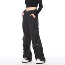 Women's Wide-leg Retro Distressed Multi-pocket Pants