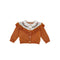 Girls Cotton Yarn Knitted Lace Long Sleeve Jacket