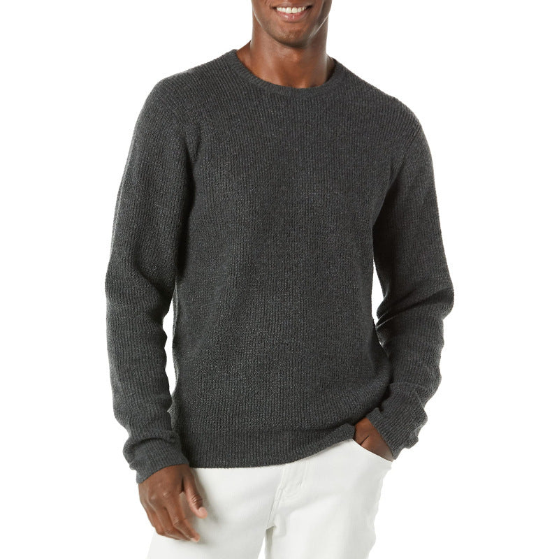 Men's Crew Neck Loose Pullover Knitwear Sweater