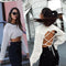 Cross Backless Long Sleeve Hollow Crop Tops