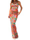 Women’s Floral Print Top and Bodycon Long Skirt Sets