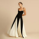 Women's Color Contrast Sling Maxi Dress