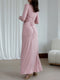 Women's Slim-fitting Asymmetric Split Solid Color Long Dress