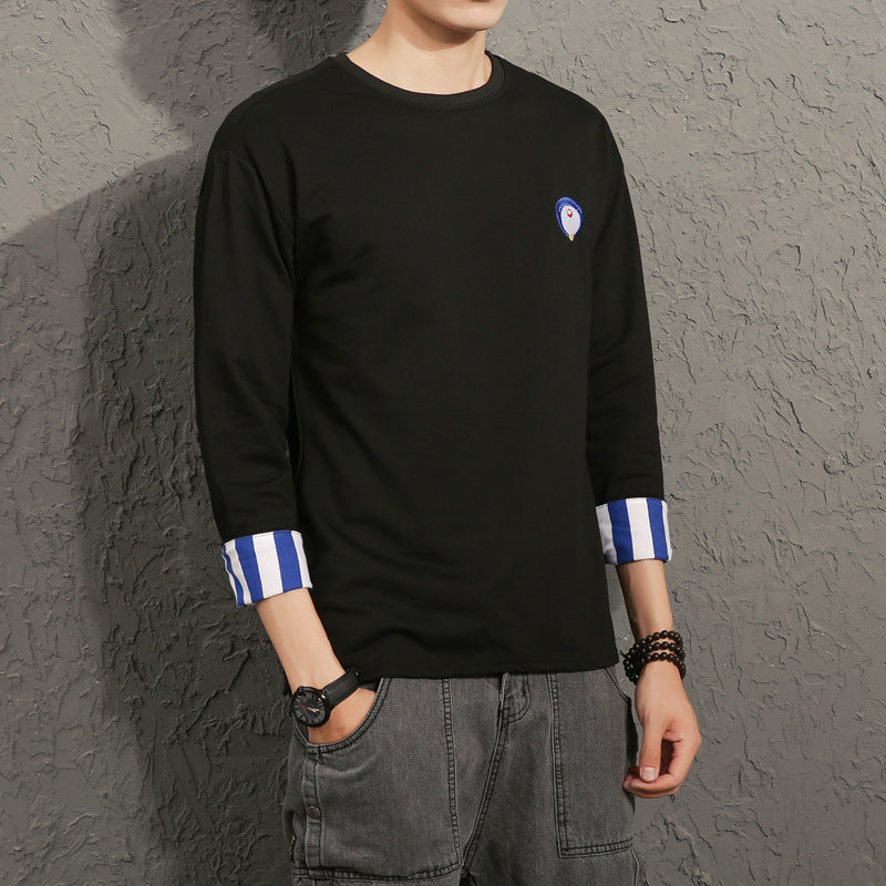 Quarter Sleeve Men's Loose T-Shirt Top