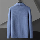 Men's Lapel Button Sweater