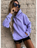 Women Solid Color Hoodie