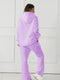 Women's Solid Color Long Sleeved Jumper And Pants Tracksuit