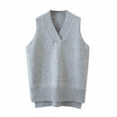 Long Front Short Back Knotted Vest Top