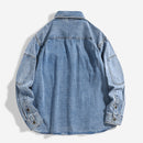 Men's Loose Denim Shirt