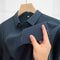 Men's Business Lapel Long Sleeve Shirt