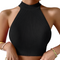 Women Knit Sleeveless Halter Top