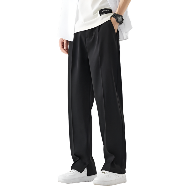 Loose Semi-Wide Sweatpants Trousers