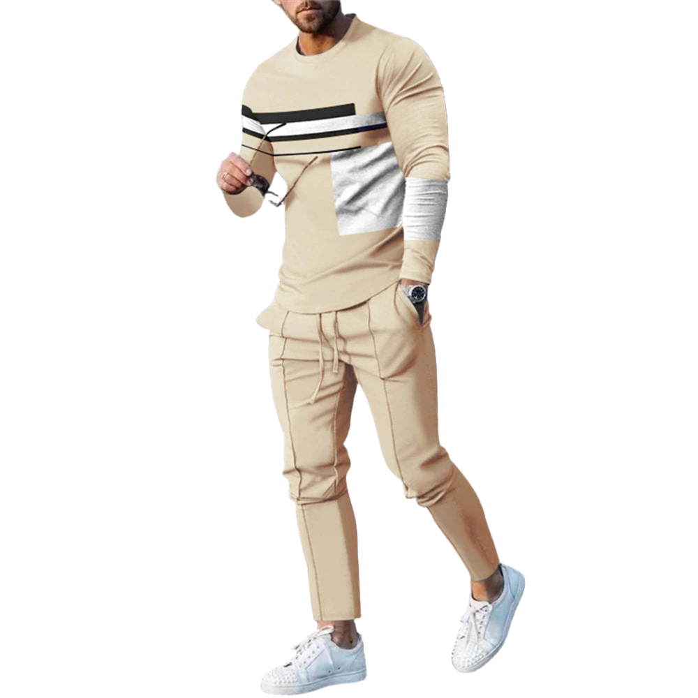 Men's Sweatshirt Sweatpants Set - Casual Men's Tracksuit