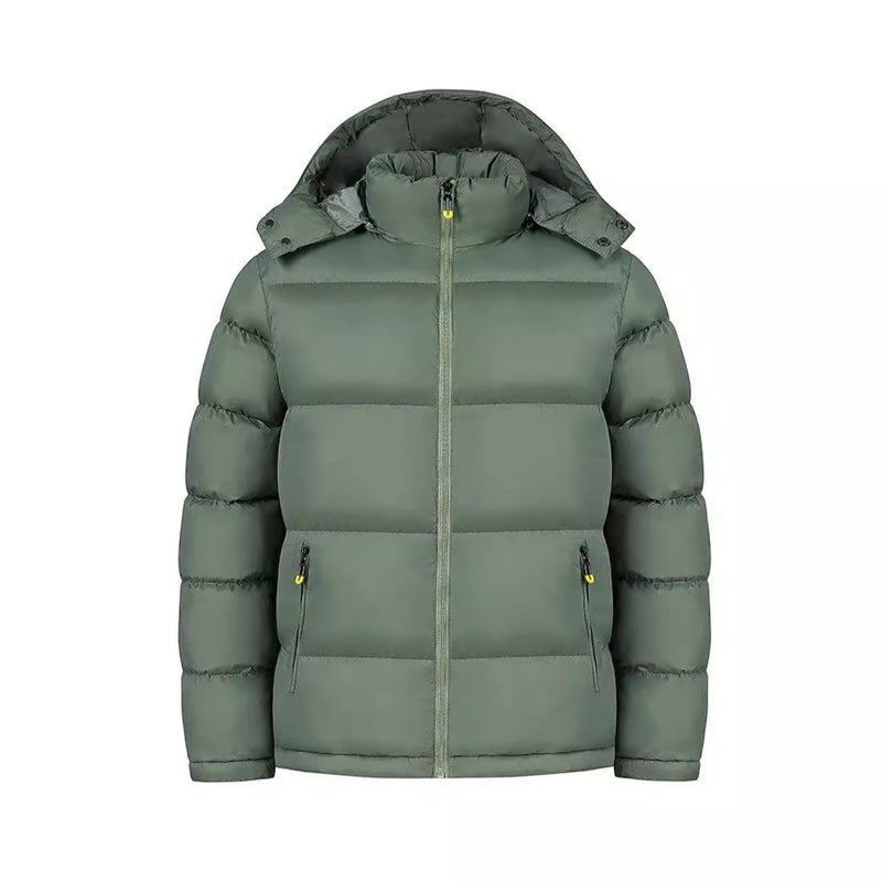 Men's Thick Warm Cotton-quilted Hooded Jacket