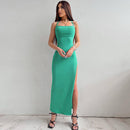 Women's Strap Backless Tight Maxi Dress