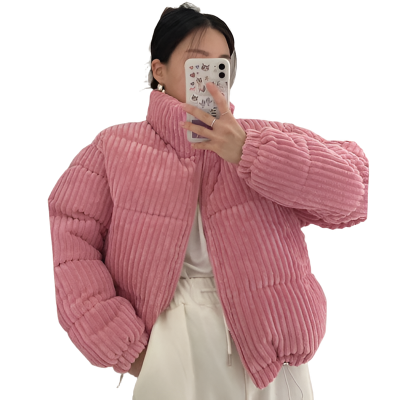 Women's Pleated Puffer Jacket