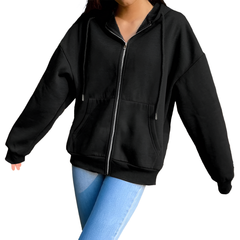 Women's Zip-Up Hooded Jacket