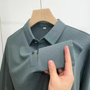 Men's Business Lapel Long Sleeve Shirt