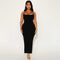 Women's Solid Color Metal Tube Decorative Sheath Elegant Halter Dress