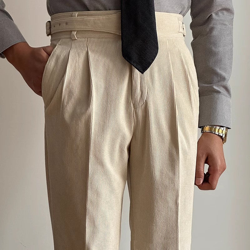 Men's Retro Straight Business Pants