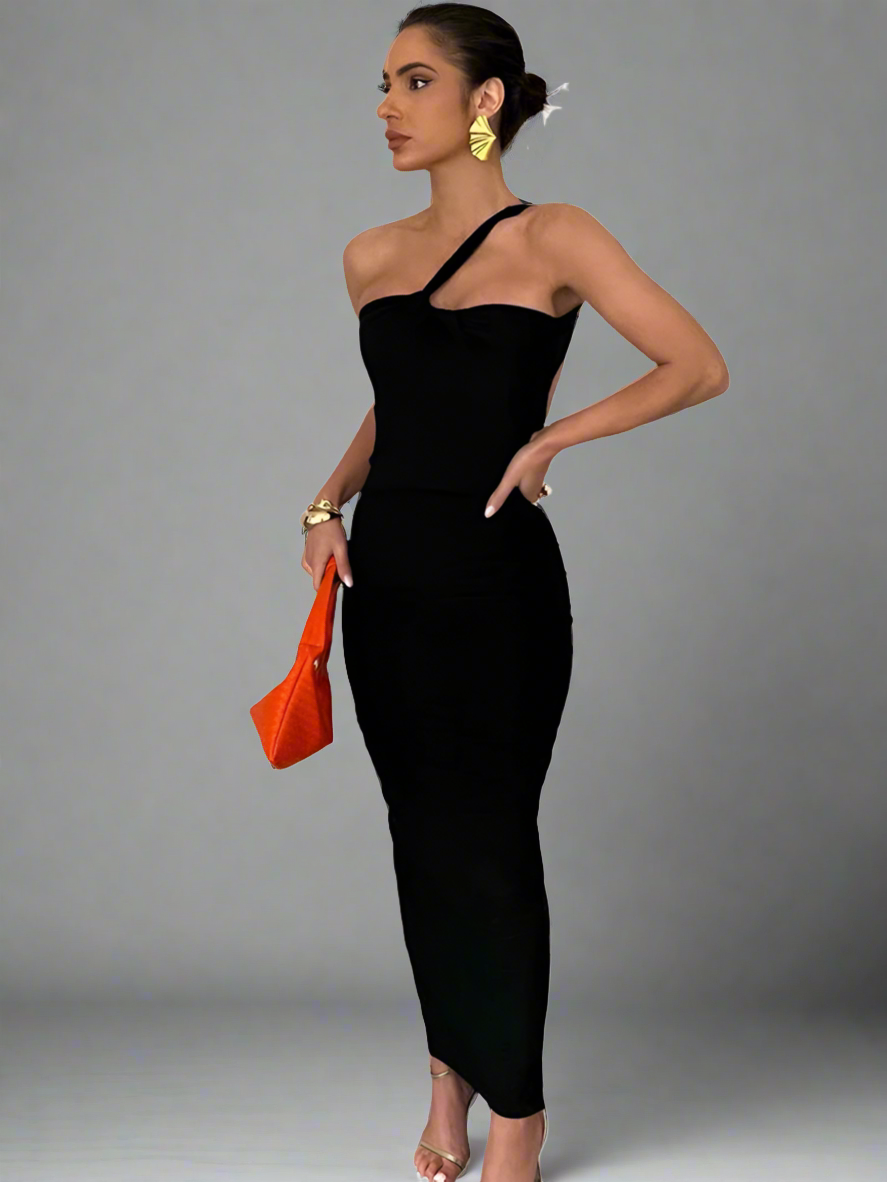 Backless body-con dress