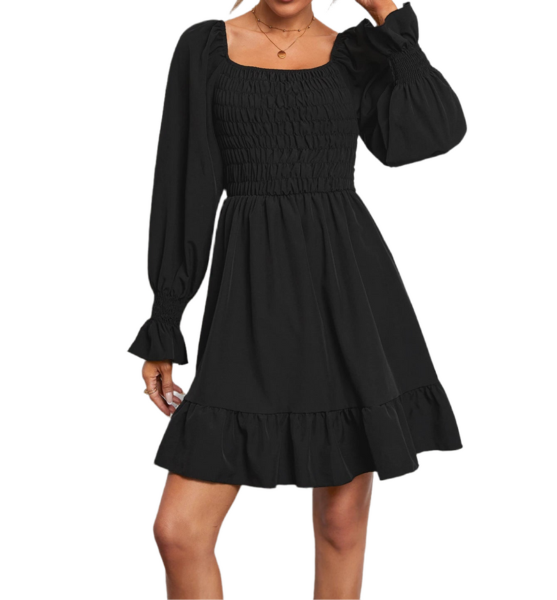 Women's Long Sleeve Mini Dress