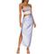 Women's Hollow Playsuit And Wrap Skirt Sets