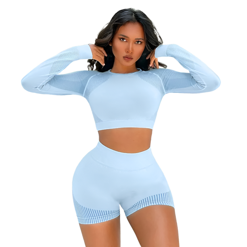 Women's Long Sleeve Crop Top