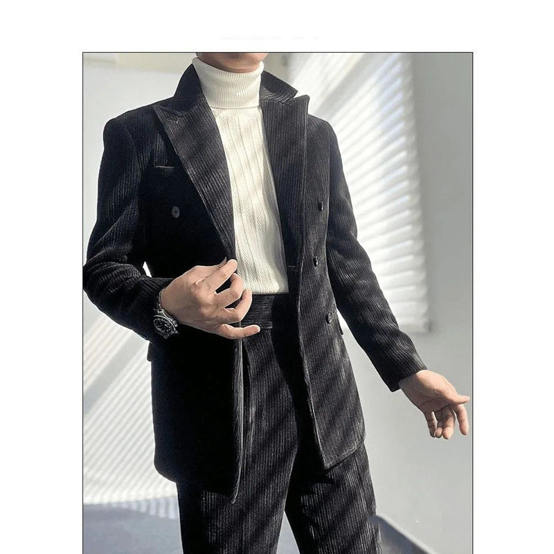 Men's Corduroy Retro Suit