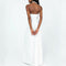 Women's White Halter Temperament Dress