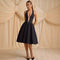 Women's Halter Bow Deep V-neck Backless Dress