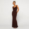 Women's Sleeveless Backless Slim Fit Maxi Long Dress