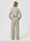 Women's Long Sleeve Button Down Top + Long Wide Leg Pants Set