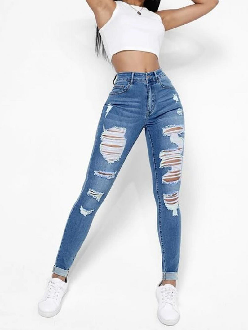 Women's High Waist Slim Fit Slimming Skinny Jeans