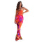 Women's Printed Sleeveless Tight High Waist Long Dress