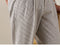 Men's Lightweight And Breathable Foam Gauze Striped Casual Trousers