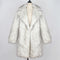 Men's Tailored Suit Collar Faux Fur Coat