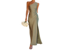 Women’s Glossy Elegant Open Side Dress