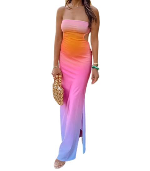 Women's Gradient Color Dress