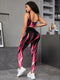 Women's Seamless Gradient High Elastic Sports Bra Blouse + Pant Set