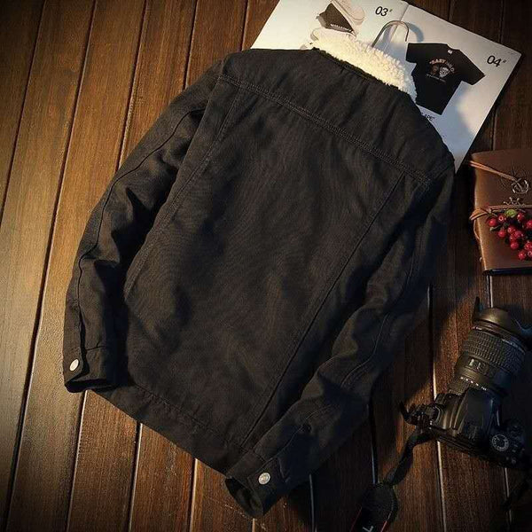 Men's Fleece-lined Denim Jacket