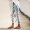 Women's Straight Ripped Jeans