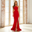 Women's High Neck Sleeveless Long Maxi Dress