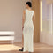 Women's Hollow Knitted Maxi Long Dress