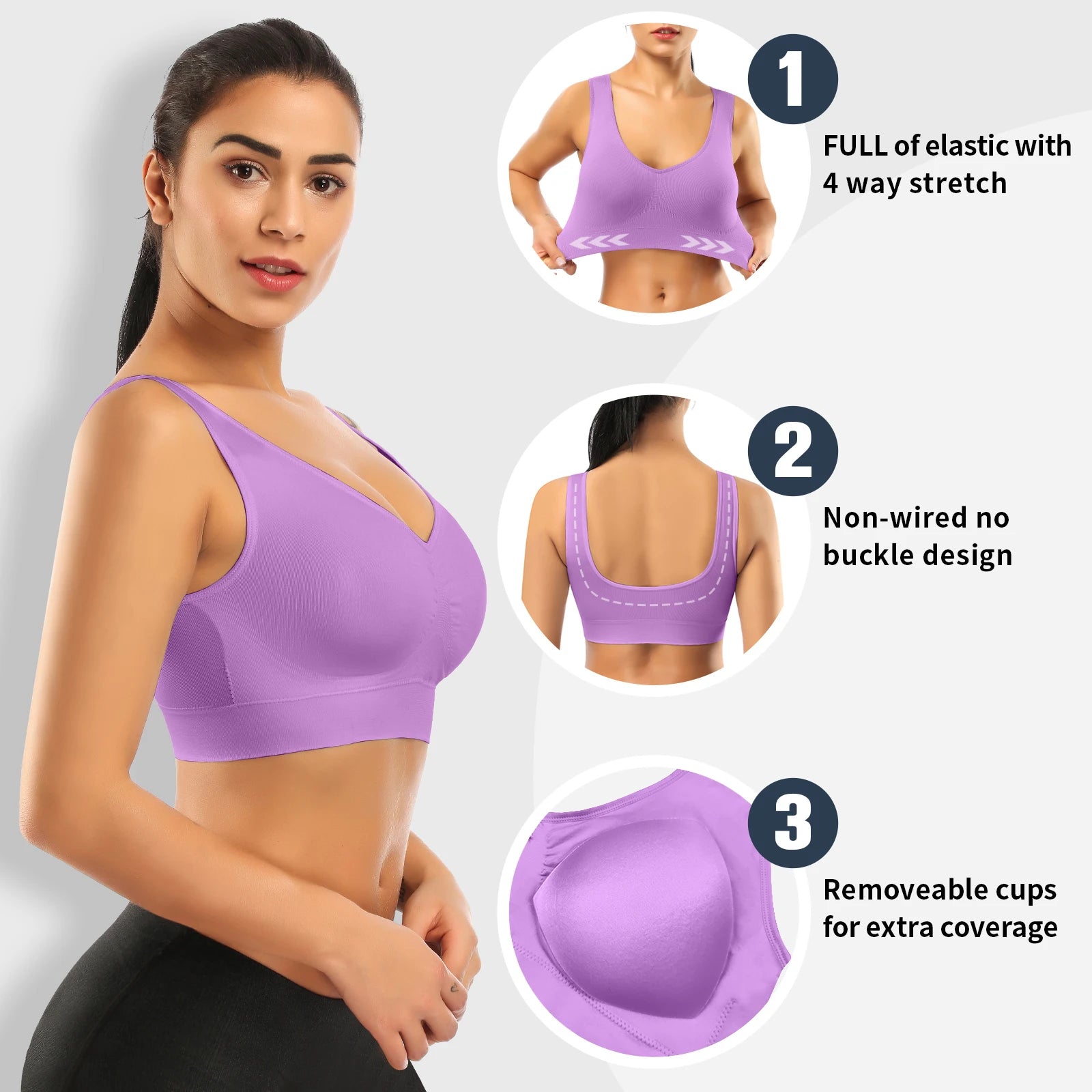 Seamless Sports Bras for Women