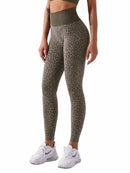 Leopard Print Yoga Pants Women Sexy High Waist Seamless Fitness