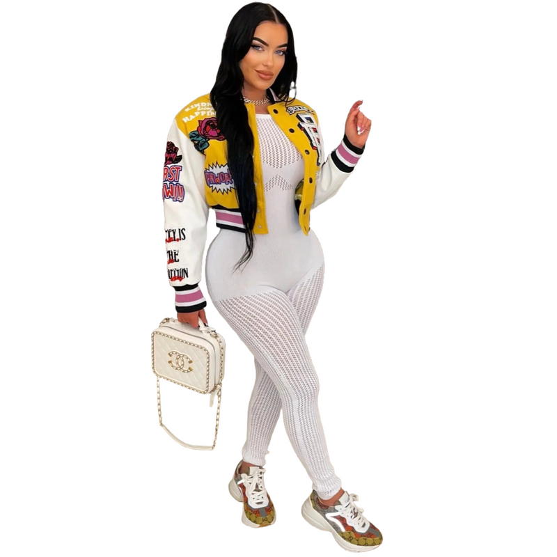 Women's Retro bomber jacket