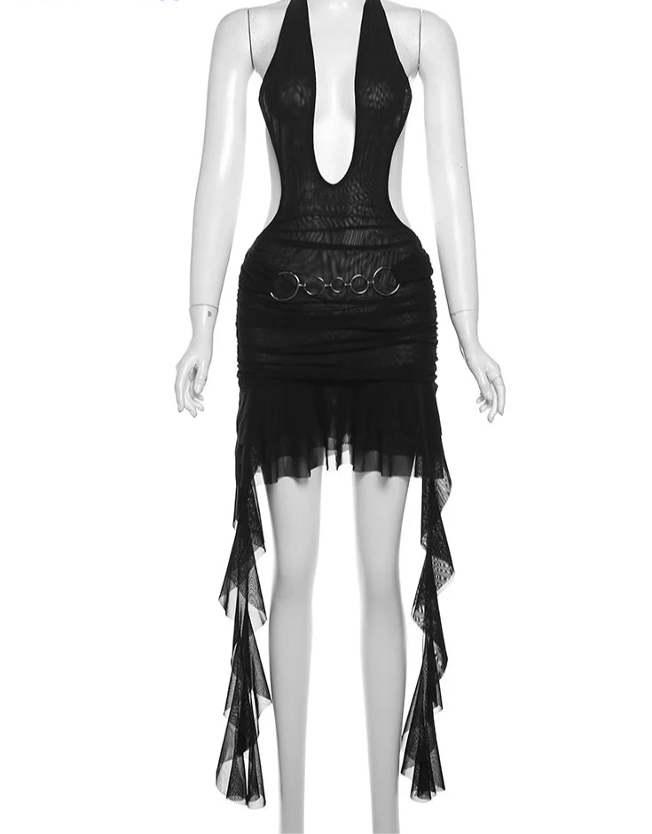 Women's See-Through Bodycon Dress